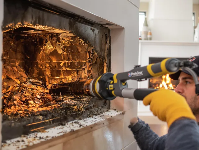 Professional chimney cleaning by Dartmouth Chimney Sweep in Dartmouth, MA