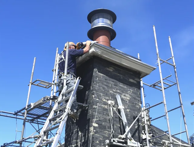 Sturdy chimney crown finished by Dartmouth Chimney Sweep in Dartmouth, MA