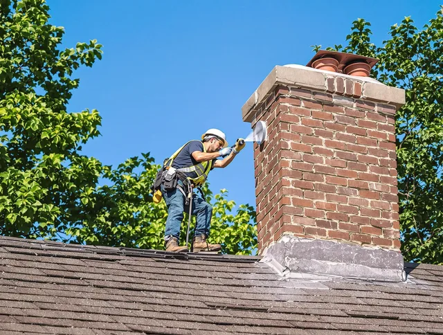Dartmouth Chimney Sweep performing an inspection with advanced tools in Dartmouth, MA