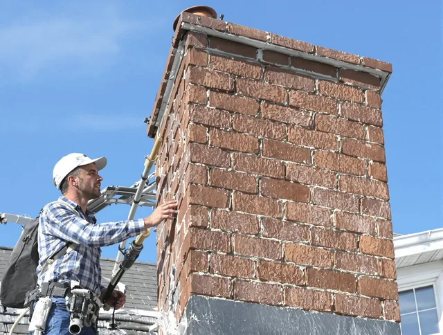 Brickwork for a chimney rebuild by Dartmouth Chimney Sweep in Dartmouth, MA