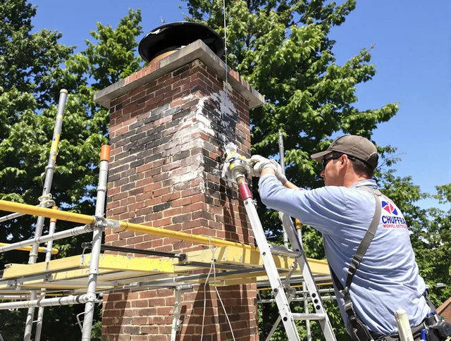 Structural chimney repair by Dartmouth Chimney Sweep in Dartmouth, MA