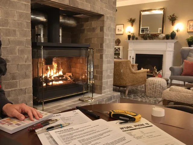 Dartmouth Chimney Sweep verifying fireplace safety measures in Dartmouth, MA