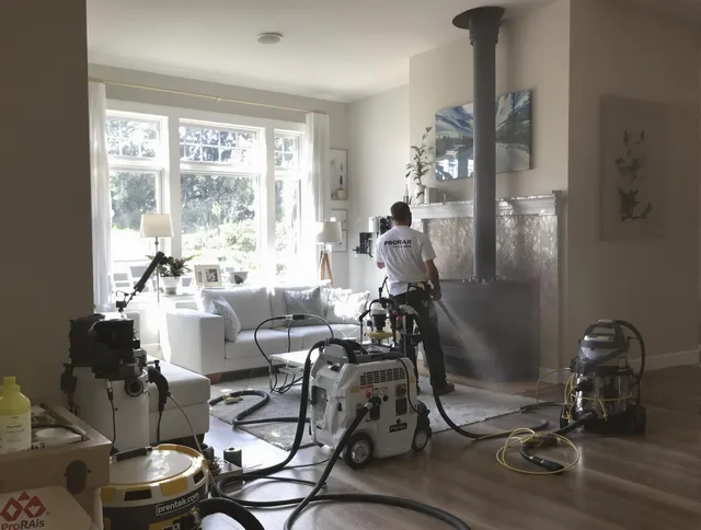 Soot removal service by Dartmouth Chimney Sweep for a fireplace in Dartmouth, MA